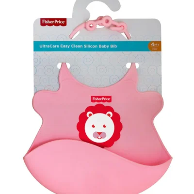 Fisher Price UltraCare Baby Bib with Pocket - Pink